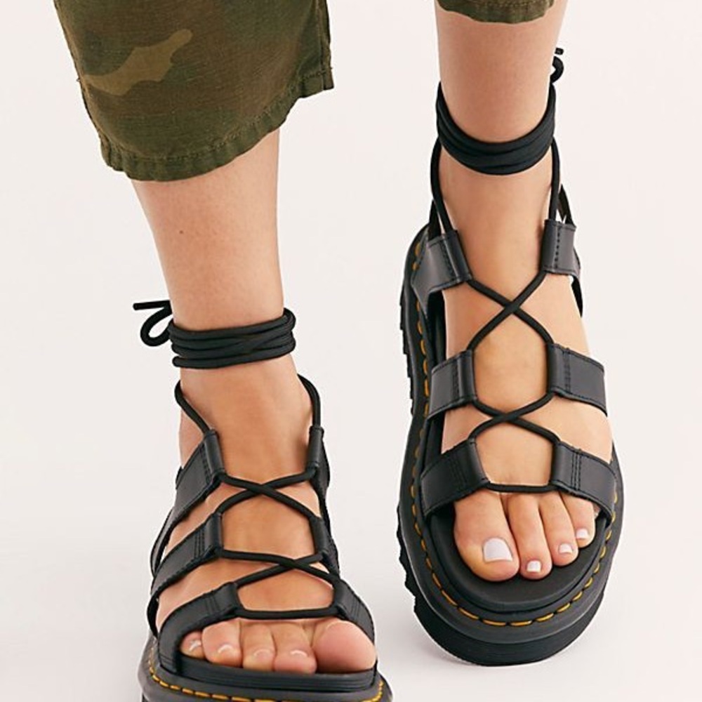 Black Strappy Sandals